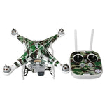 4D 模造カーボンファイバー PVC 防水ステッカーキット DJI Phantom 3 クアッドコプター＆リモートコントローラー＆バッテリー用