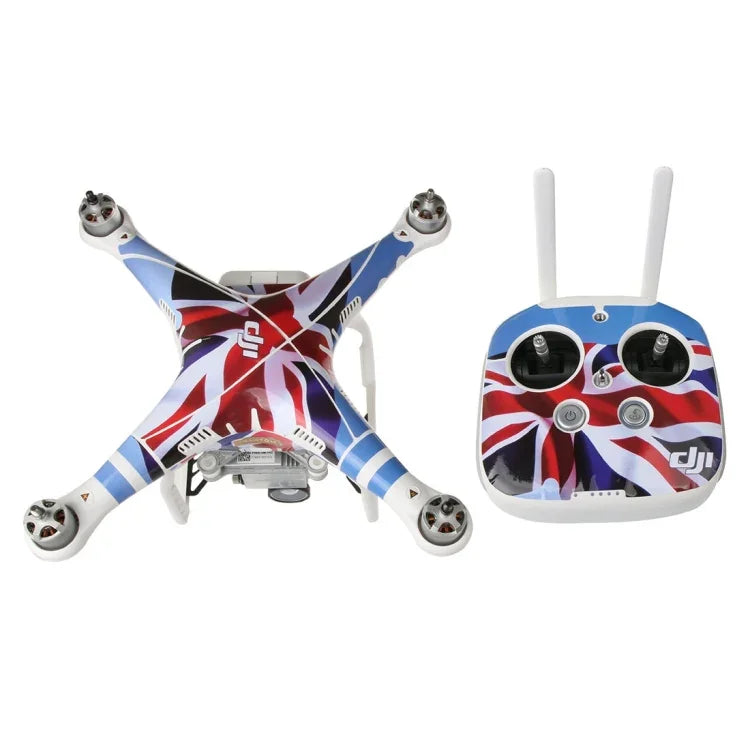 4D 模造カーボンファイバー PVC 防水ステッカーキット DJI Phantom 3 クアッドコプター＆リモートコントローラー＆バッテリー用