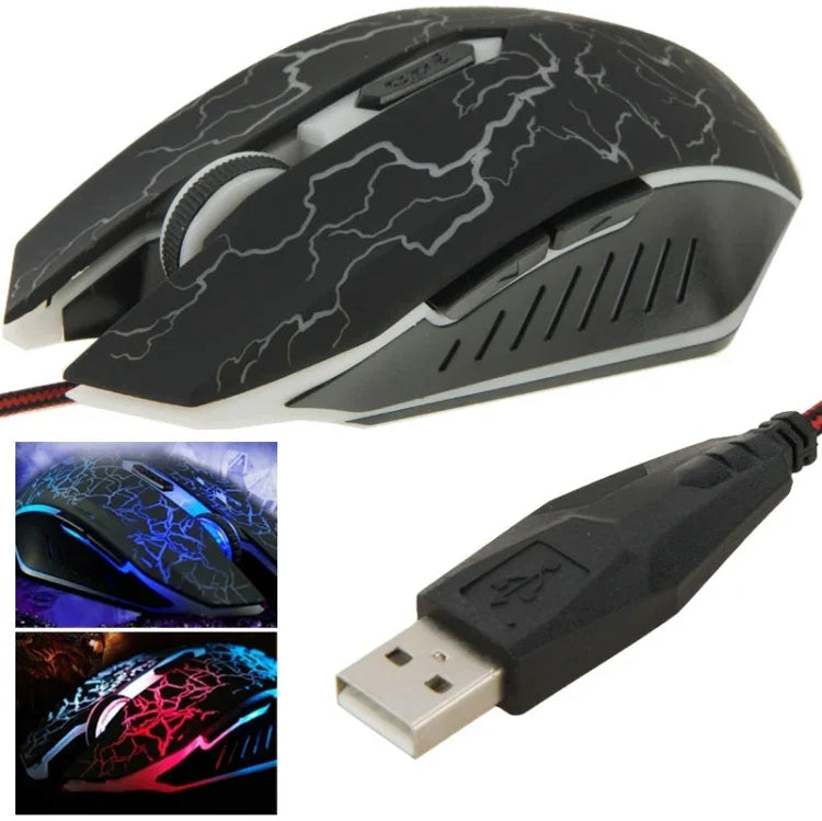 USB 6D 有線光学マジックゲーミングマウス コンピューターPCラップトップ用、USB 6D