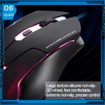 T7 有線 3色切替 1200 DPI 1600DPI 2400DPI ゲーミングUSB光学マウス、T7
