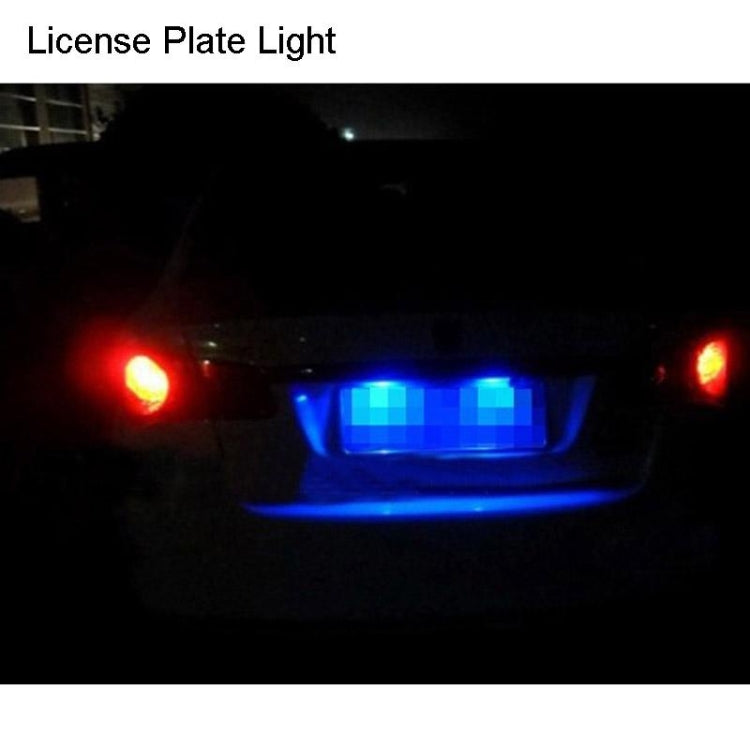 2 PCS T10 2W 120-140LM 6 LED Ice Blue 5050 LED Brake Light for Vehicles, DC12V, 6 5050 LEDs, 6 LED 5050 LEDs, 6  5050 LEDs
