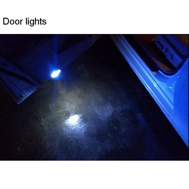 2 PCS T10 2W 120-140LM 6 LED Ice Blue 5050 LED Brake Light for Vehicles, DC12V, 6 5050 LEDs, 6 LED 5050 LEDs, 6  5050 LEDs