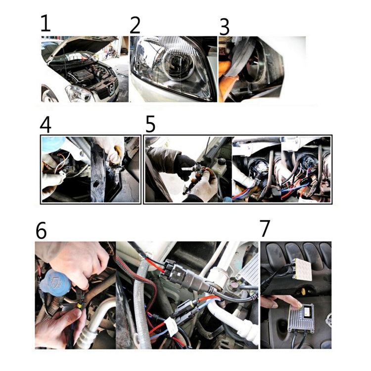 DC12V 35W HB3/9005 HID Xenon Light Single Beam Super Vision Waterproof Head Lamp, Color Temperature: 4300K, Pack of 2, 9005