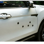 6 PCS Anti-scratch Bullet Hole Decoration Car 3M Sticker, Size: 4cm x 4cm, Exaggerated Effection7