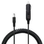 2A 5.5 x 2.1mm DC電源アダプタープラグ コイルケーブル カーチャージャー、長さ：40-140cm、5.5 x 2.1mm