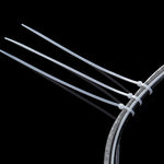 500 PCS 3 x 150mm Self-Locking Nylon Cable Wire Zip Ties, 3mm x 150mm Black, 3mm x 150mm White