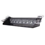 8W 800LM 8-LED 3-Modes Adjustable Angle Car Strobe Flash Dash Emergency Light Warning Lamp with Suckers, DC 12V, White + Red, White + Yellow, Red + Blue, Blue, Red, White, Yellow