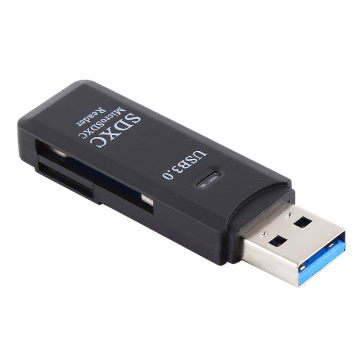 2in1 USB 3.0カードリーダー、超高速5Gbps、SDカード/TFカード対応