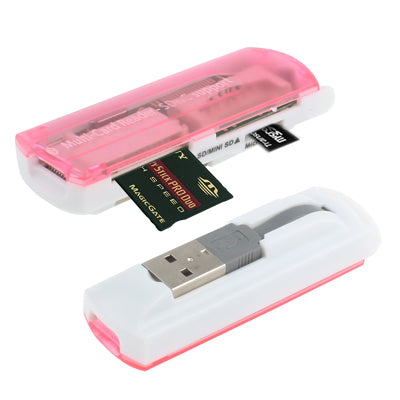 USB 2.0マルチカードリーダー、SD/MMC、MS、TF、M2カード対応