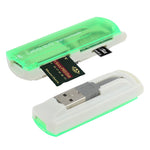 USB 2.0マルチカードリーダー、SD/MMC、MS、TF、M2カード対応