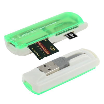 USB 2.0マルチカードリーダー、SD/MMC、MS、TF、M2カード対応