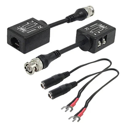 2個セット パッシブビデオバラン CCTV ネットワーク UTP BNC