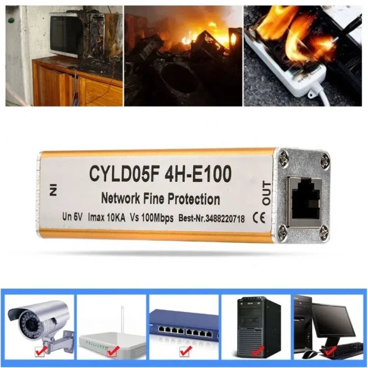 ネットワークサージアレスタ サージ保護装置 (CYL D05F4H-E100), CYL D05F4H-E100