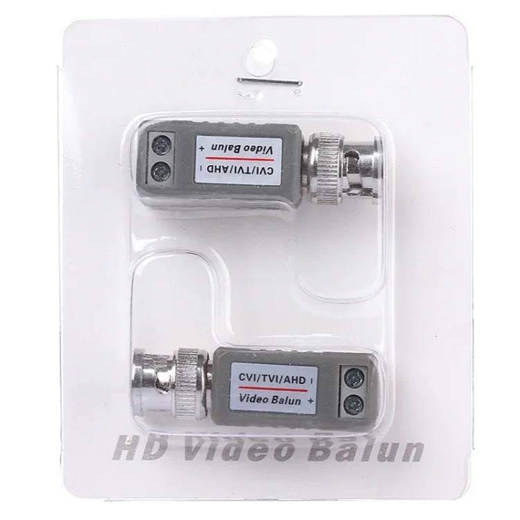 2個セット 202E-HD CVI/TVI/AHD 1CHパッシブビデオバラン同軸アダプター, 202E-HD