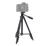 YUNTENG VCT-681 138cm SLR / マイクロSLR / デジタルカメラ用三脚スタンド、4段折りたたみアルミ脚、Canon / Nikon / Panasonic / Pentax / Casio / Sony / Fuji対応（耐荷重：3kg）