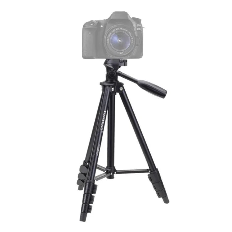 YUNTENG VCT-681 138cm SLR / マイクロSLR / デジタルカメラ用三脚スタンド、4段折りたたみアルミ脚、Canon / Nikon / Panasonic / Pentax / Casio / Sony / Fuji対応（耐荷重：3kg）
