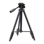 YUNTENG VCT-681 138cm SLR / マイクロSLR / デジタルカメラ用三脚スタンド、4段折りたたみアルミ脚、Canon / Nikon / Panasonic / Pentax / Casio / Sony / Fuji対応（耐荷重：3kg）