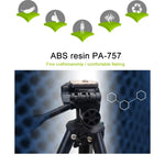YUNTENG VCT-681 138cm SLR / マイクロSLR / デジタルカメラ用三脚スタンド、4段折りたたみアルミ脚、Canon / Nikon / Panasonic / Pentax / Casio / Sony / Fuji対応（耐荷重：3kg）