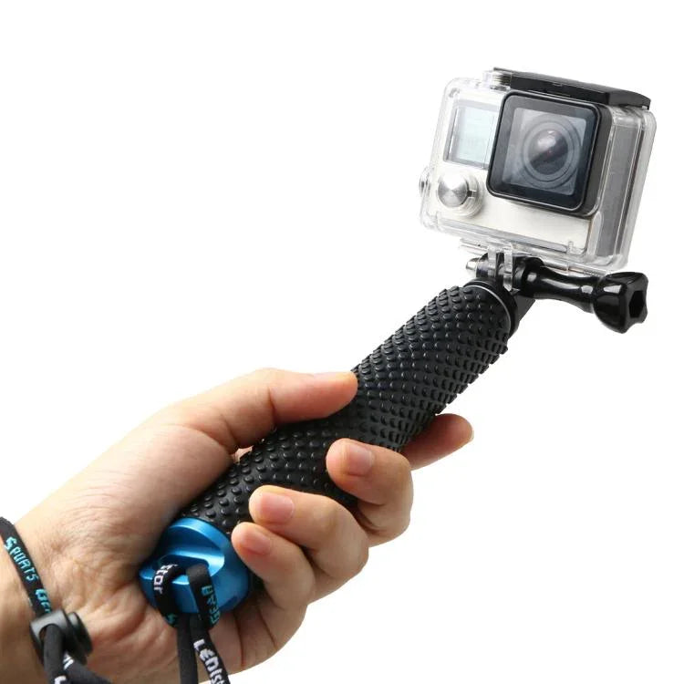 手持ち49cm伸縮ポールモノポッド GoPro、Insta360、DJIおよびその他のアクションカメラ用、最大長さ：49cm（レッド）、最大長さ：49cm（ブルー）、最大長さ：49cm（ゴールド）、最大長さ：49cm（グリーン）