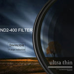 82mm NDフェーダー可変中性密度フィルター ND 2からND 400まで、82mm