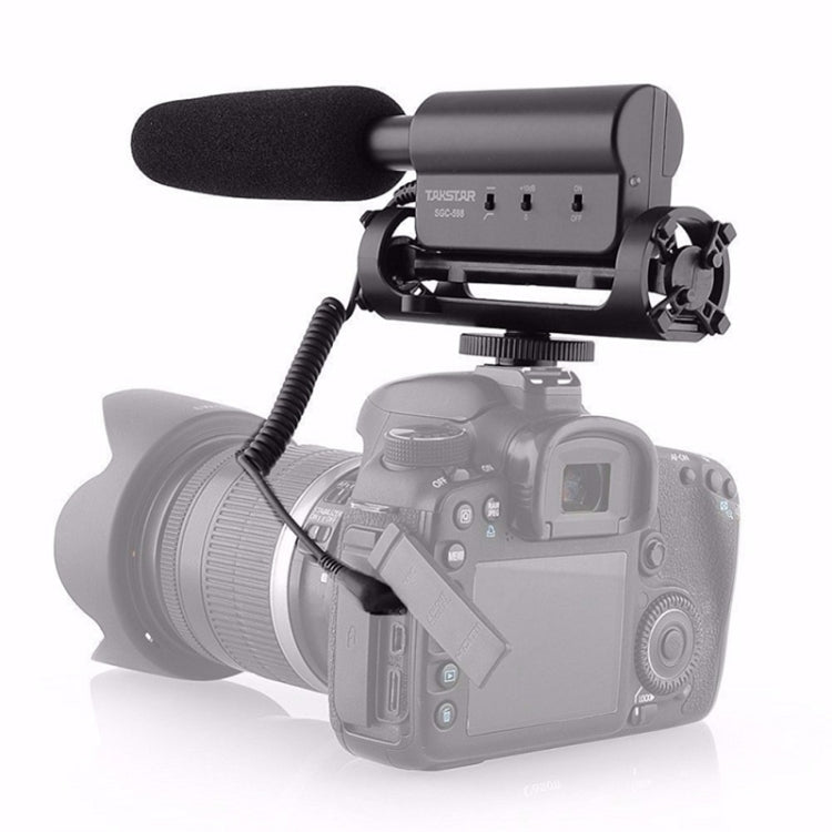 SGC-598 コンデンサ録音マイク プロ用写真撮影インタビュー専用マイク DSLR & DVカムコーダー用
