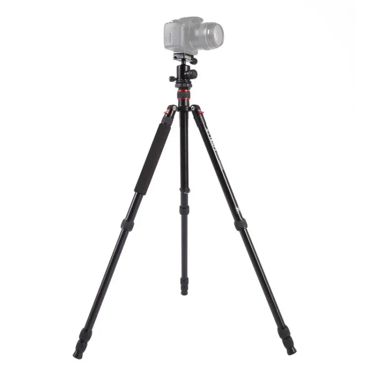 Triopo MT-2504C 調節可能なポータブルアルミニウム三脚 NB-1Sボールヘッド付き Canon Nikon Sony DSLRカメラ用, MT-2504C（ブラック）, MT-2504C（ゴールド）