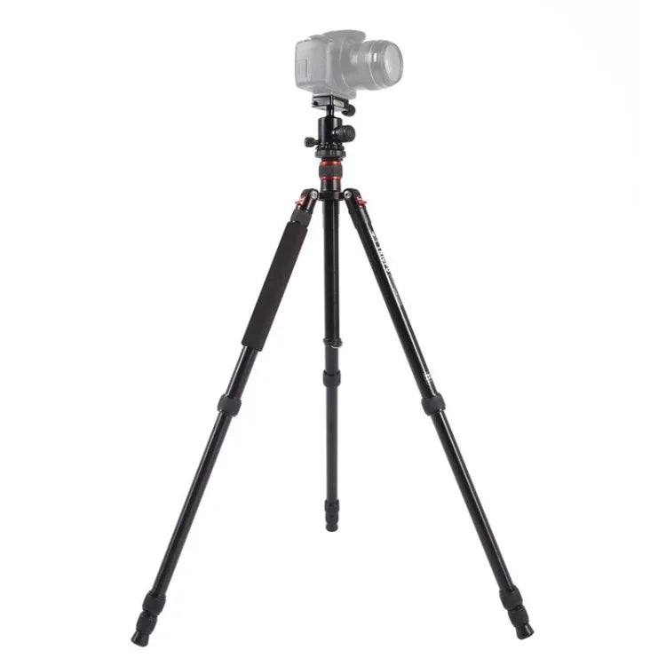 Triopo MT-2504C 調節可能なポータブルアルミニウム三脚 NB-1Sボールヘッド付き Canon Nikon Sony DSLRカメラ用, MT-2504C（ブラック）, MT-2504C（ゴールド）