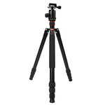 Triopo MT-2804C 調節可能なポータブルアルミニウム三脚 NB-2Sボールヘッド付き Canon Nikon Sony DSLRカメラ用, MT-2804C（ブラック）, MT-2804C（ゴールド）