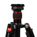 Triopo MT-2804C 調節可能なポータブルアルミニウム三脚 NB-2Sボールヘッド付き Canon Nikon Sony DSLRカメラ用, MT-2804C（ブラック）, MT-2804C（ゴールド）