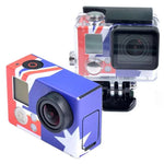 GoPro HERO3+ /3用ケースステッカー、米国旗、オーストラリア旗、ブラジル旗