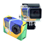 GoPro HERO3+ /3用ケースステッカー、米国旗、オーストラリア旗、ブラジル旗