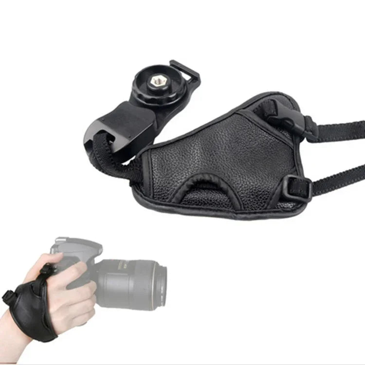 ハンドグリップ ソフトPUレザーリストストラップ Nikon / Canon / Sonyカメラ用