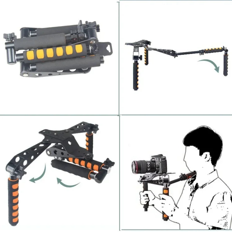 YELANGU YLG0107D Rig I 多機能ハンドル カメラショルダーマウント DSLRカメラ / ビデオカメラ用