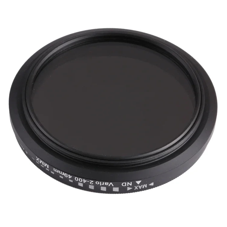 49mm NDフェーダー ニュートラルデンシティ調整可能可変フィルター、ND 2からND 400フィルター、49mm