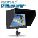 FEELWORLD FW-759 7インチスリムデザイン 1280 x 800 カメラフィールドモニター HDMI 1080P