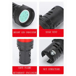 12V AD16-22D / S 22mm LED信号インジケーターライトランプ、12V