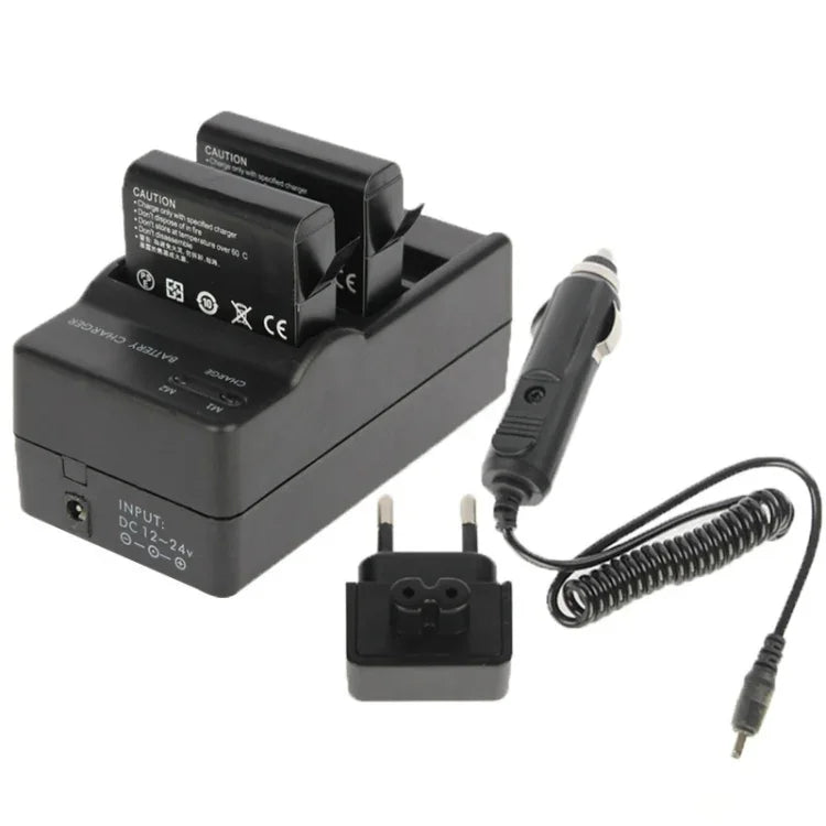 AHDBT-401 デジタルカメラ用ダブルバッテリーチャージャー + 車載充電器 + アダプター GoPro HERO4用、GP280-B