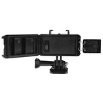 30M防水ビデオライト 3モード フラッシュライト ベースマウント＆ネジ付き GoPro、Insta360、DJIおよびその他のアクションカメラ用、30M防水