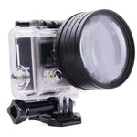6in1 58mm クローズアップレンズフィルター マクロレンズフィルター＋フィルターアダプターリング GoPro HERO3用、6in1 58mm