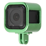 GoPro HERO5 Session / HERO4 Session / HERO Session用 CNCアルミ合金保護ケージ 保険付きバックカバー、HERO5 Session（ブラック）、HERO5 Session（シルバー）、HERO5 Session（レッド）、HERO5 Session（ゴールド）、HERO5 Session（グリーン）