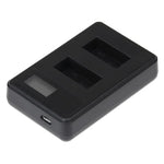 GP158-B LCDスクリーン デュアルバッテリーチャージャー GoPro HERO3+ /3 (AHDBT-301, AHDBT-302)用、充電容量表示、GoPro HERO3+ /3用