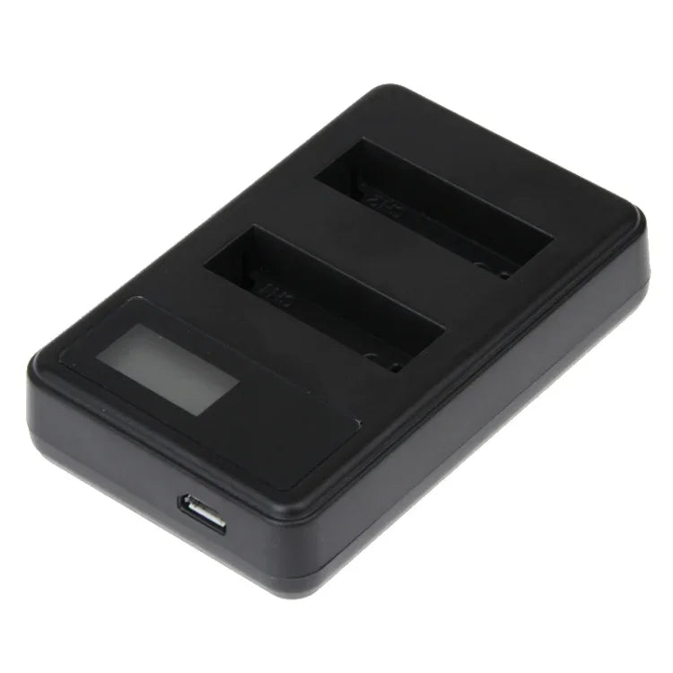 GoPro HERO4 (AHDBT-401)用LCDスクリーンデュアルバッテリーチャージャー、充電容量表示 (GP258-C)、GoPro HERO4対応