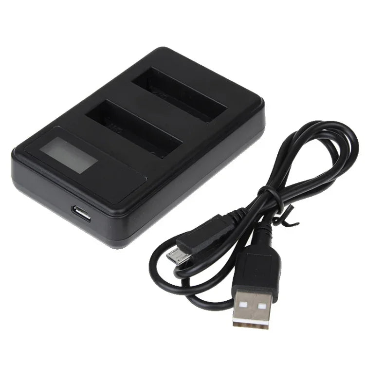 GoPro HERO4 (AHDBT-401)用LCDスクリーンデュアルバッテリーチャージャー、充電容量表示 (GP258-C)、GoPro HERO4対応
