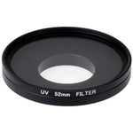 Xiaomi Xiaoyi 4K+ / 4K、Xiaoyi Lite、Xiaoyiスポーツカメラ用52mm UVフィルター レンズフィルター キャップ付き