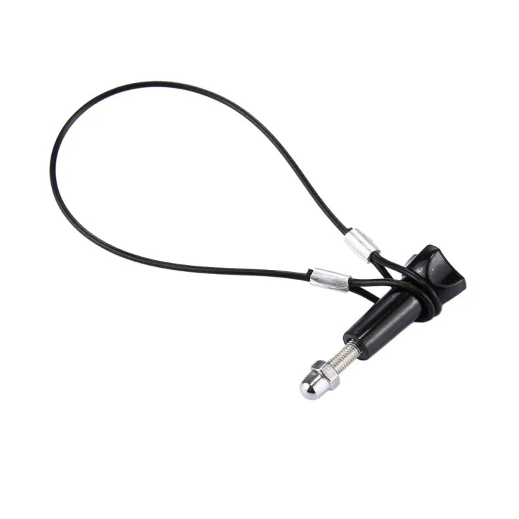 GoPro HERO11 Black/HERO10 Black / HERO9 Black /HERO8 Black /7 /6/ 5 /5 Session /4 /3+ /3 /2 /1用ステンレス製ランヤード／テザー（ネジ付き）、長さ：31.5cm