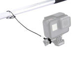GoPro HERO11 Black/HERO10 Black / HERO9 Black /HERO8 Black /7 /6/ 5 /5 Session /4 /3+ /3 /2 /1用ステンレス製ランヤード／テザー（ネジ付き）、長さ：31.5cm
