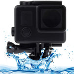 GoPro HERO4 /3+用ブラックエディション防水ハウジング保護ケース バックル基本マウント付き、防水深度：10m
