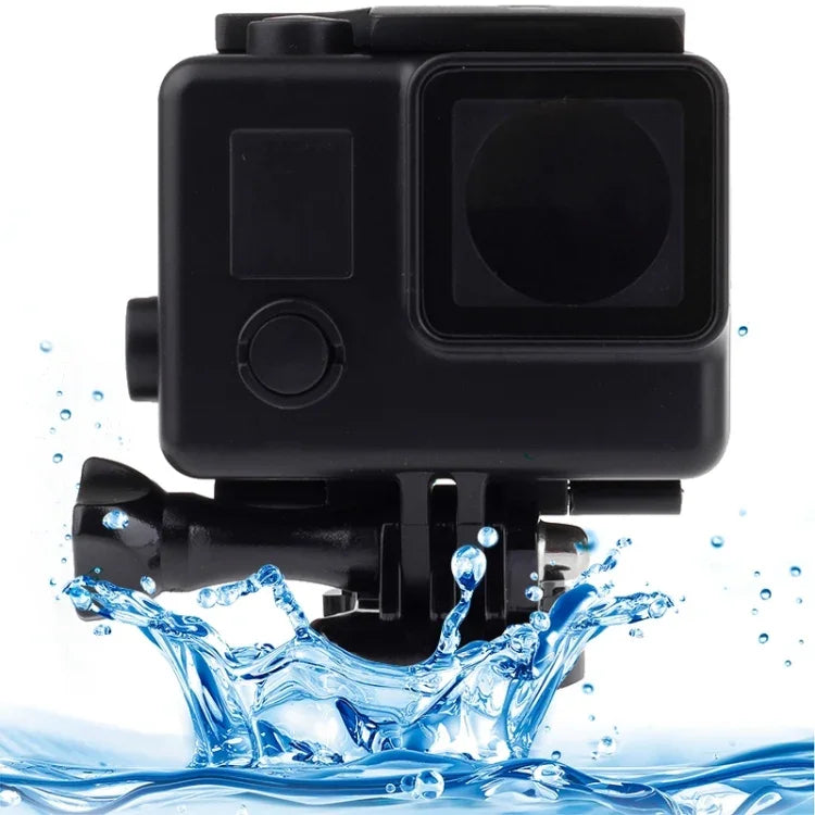 GoPro HERO4 /3+用ブラックエディション防水ハウジング保護ケース バックル基本マウント付き、防水深度：10m