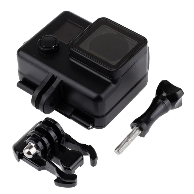 GoPro HERO4 /3+用ブラックエディション防水ハウジング保護ケース バックル基本マウント付き、防水深度：10m
