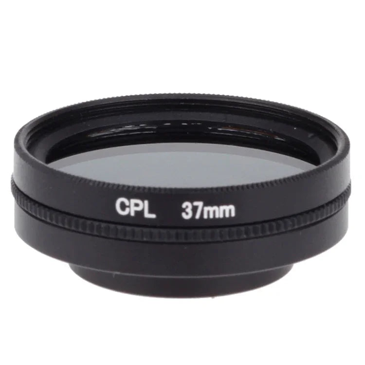 37mm CPLフィルター 円偏光レンズフィルター キャップ付き Xiaomi Xiaoyi 4K+ / 4K, Xiaoyi Lite, Xiaoyi スポーツカメラ用, 37mm CPLフィルター